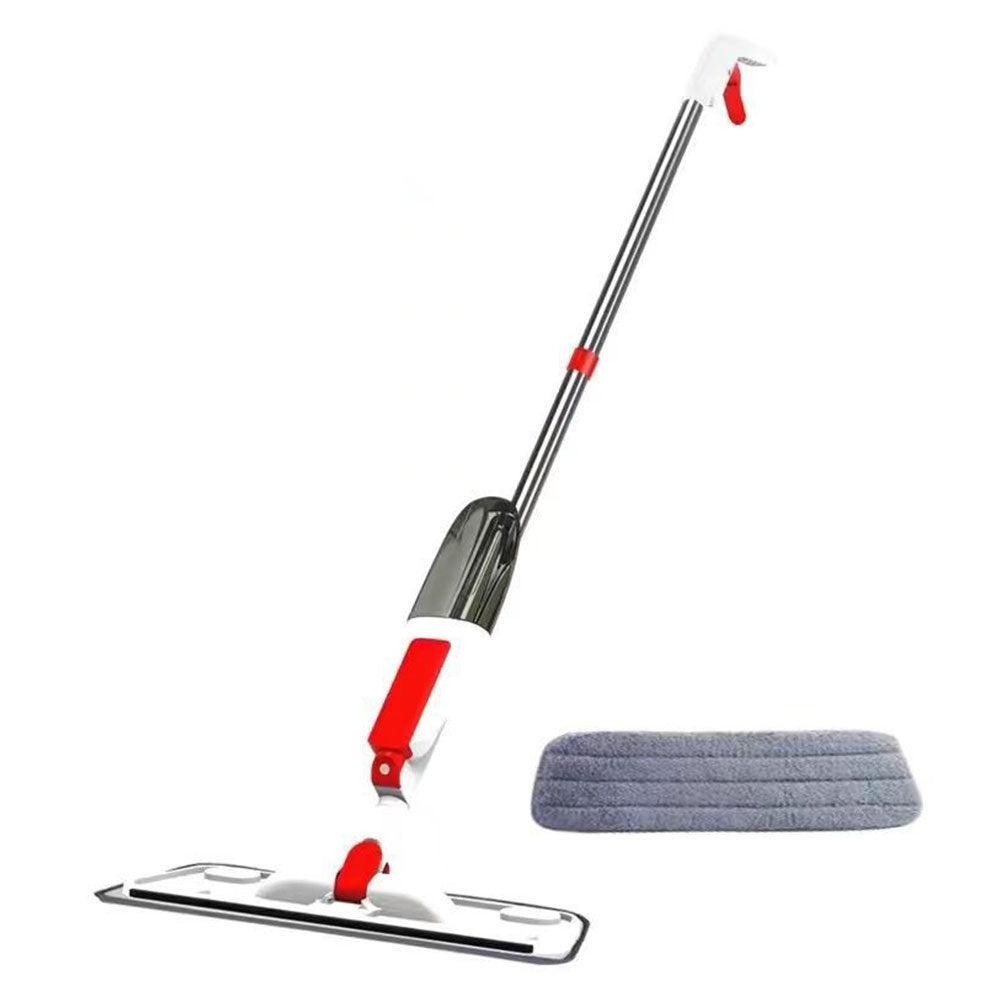 Microfiber Spray Mop Flat Dust Mop Dry Wet Mop for Wood Tile Ceramic Floor Cleaning Red