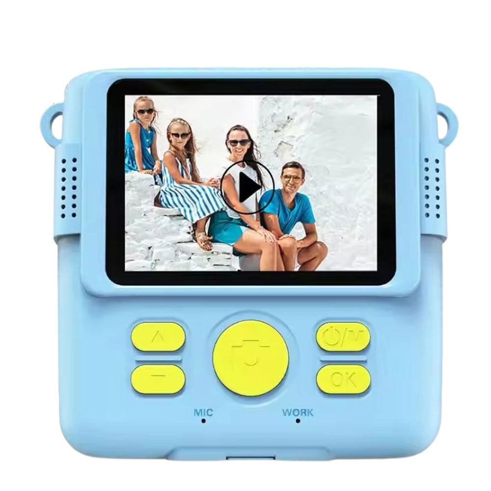 1080P Instant Print Camera for Kids Digital Video Camera with 32GB TF Card Christmas Birthday Present Blue
