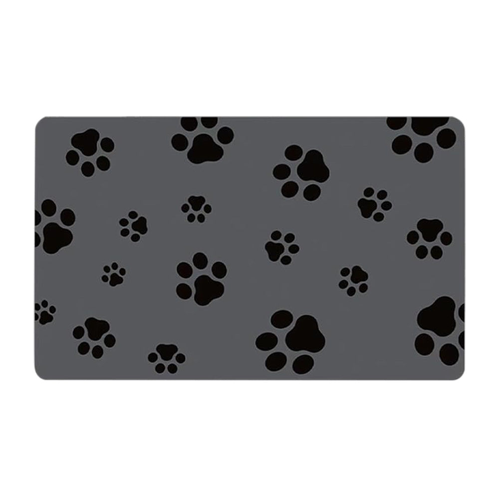 Pet Quick Dry Food Mat Absorbent Dog Feeding Mat for Food and Water Style 1