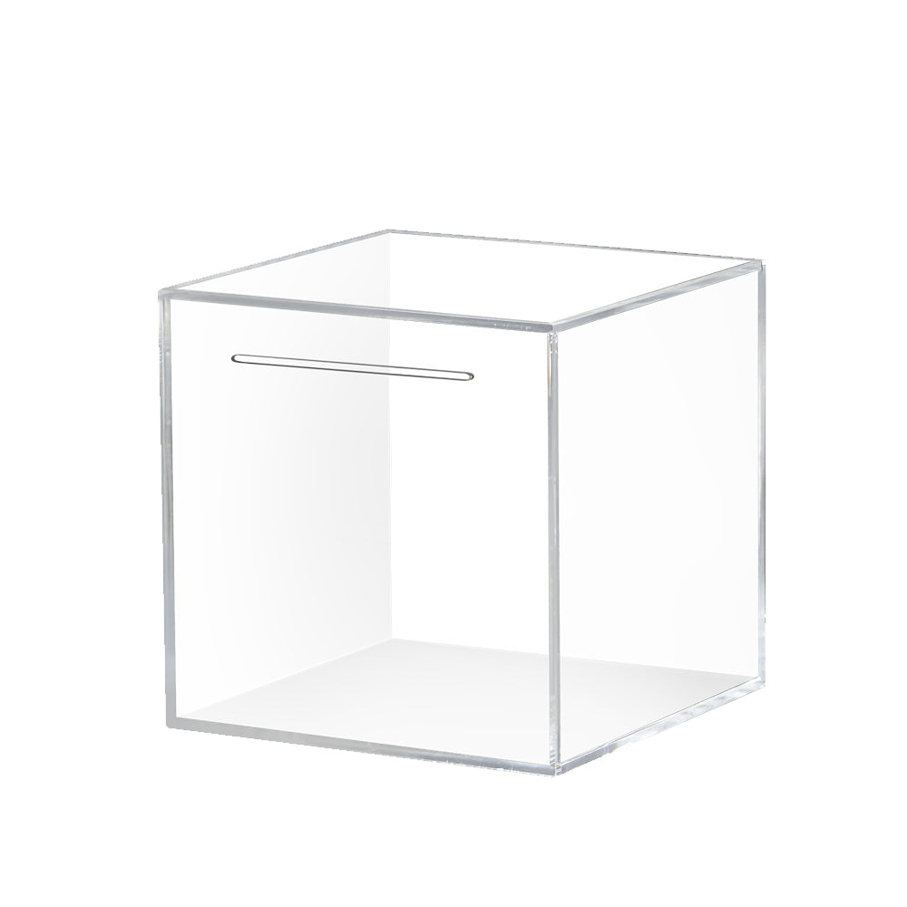 Clear Acrylic Piggy Bank Must Break to Open Money Box