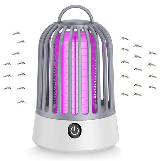 Electric Mosquito Zapper Portable Rechargeable Mosquito Killer Lamp Grey