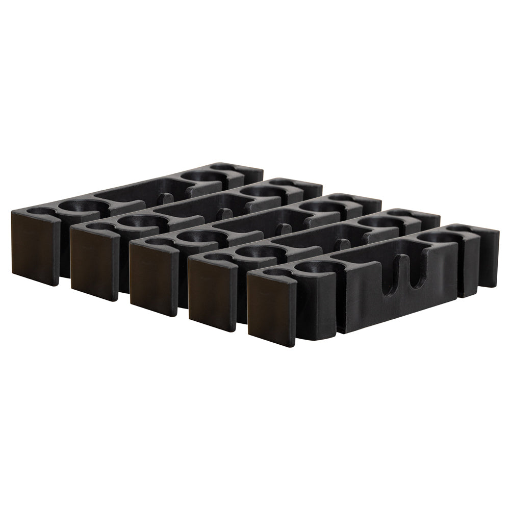 5Pcs Punching Free Black Cable Organizer Holder