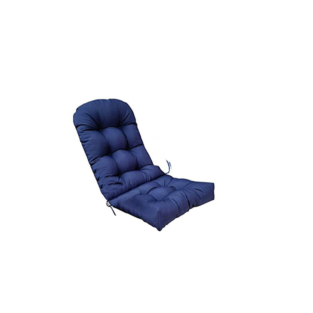 Patio Adirondack Chair Cushion High Back Rocking Chair Seat Pad with Ties Navy