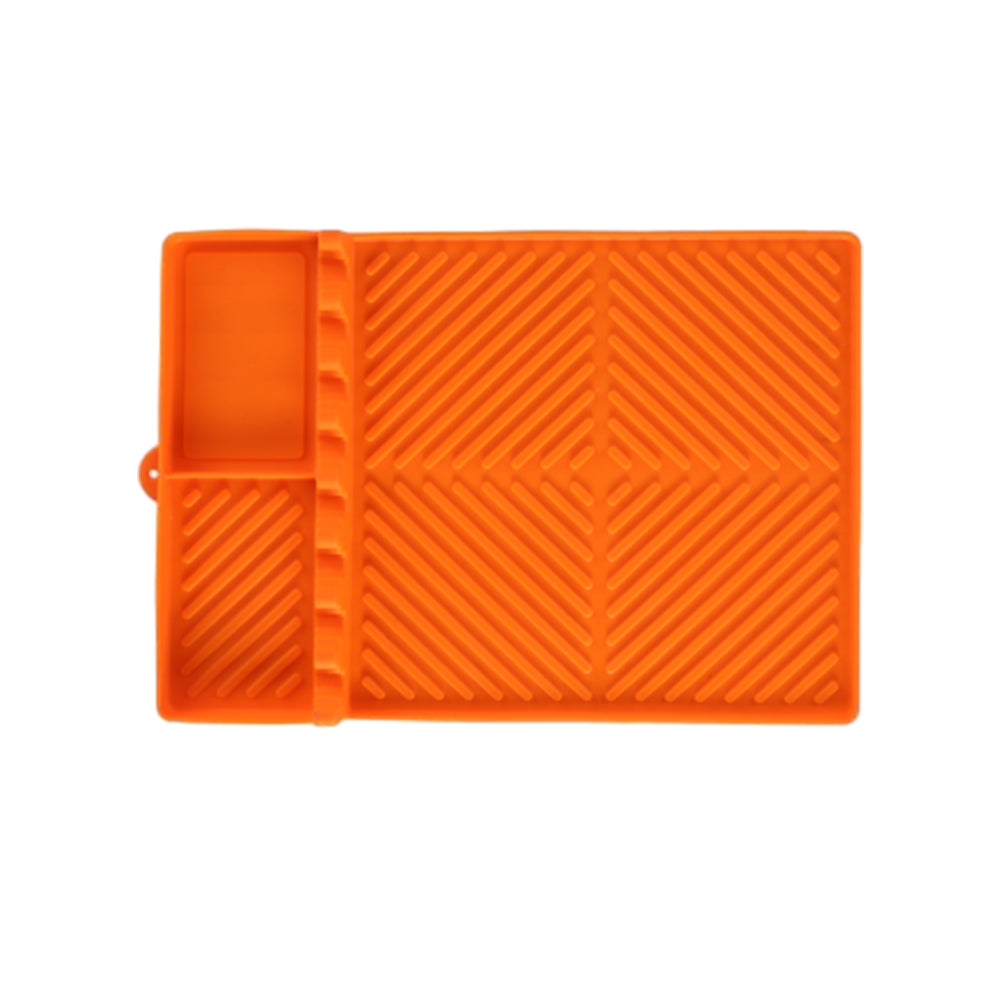 Silicone Griddle Mat Side Shelf Mat Grill Pad for Blackstone Barbecue Grill Accessories Tool Orange