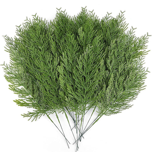 50Pcs Set Artificial Pine Sprigs Faux Greenery Pine Picks Christmas Holiday Decor