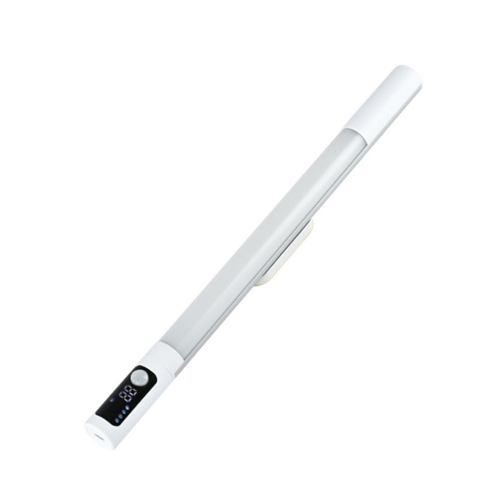 Magnetic Motion Sensor Light 3 Colors Adjustable Light Bar for Cabinet Bedside Under Counter 1200mAh White