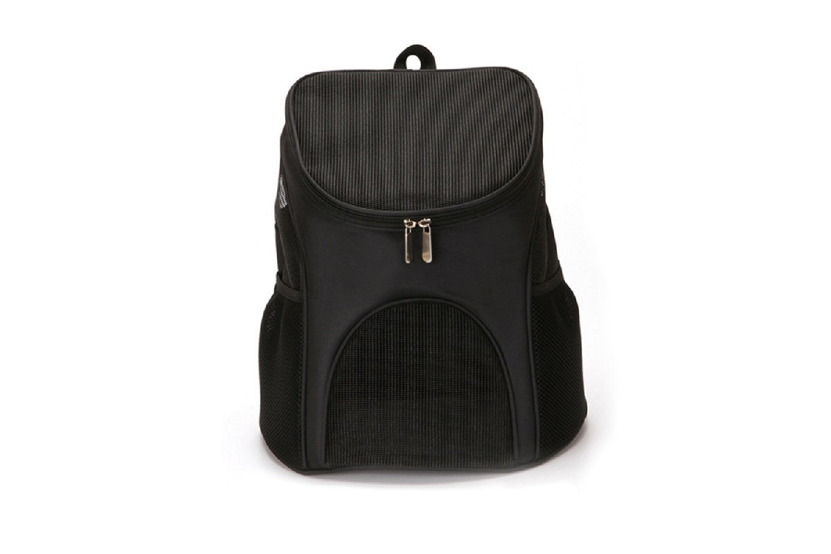 Portable Travel Ventilated Design Breathable Pet Carrier Backpack For Dog And Cat-Black