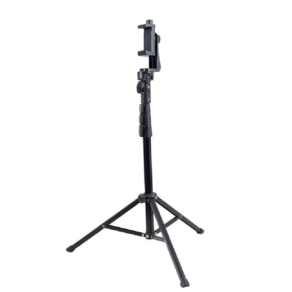 Telescopic Tripod for Cell Phone Camera Selfie Tripod Stand with Phone Rotating Clamp