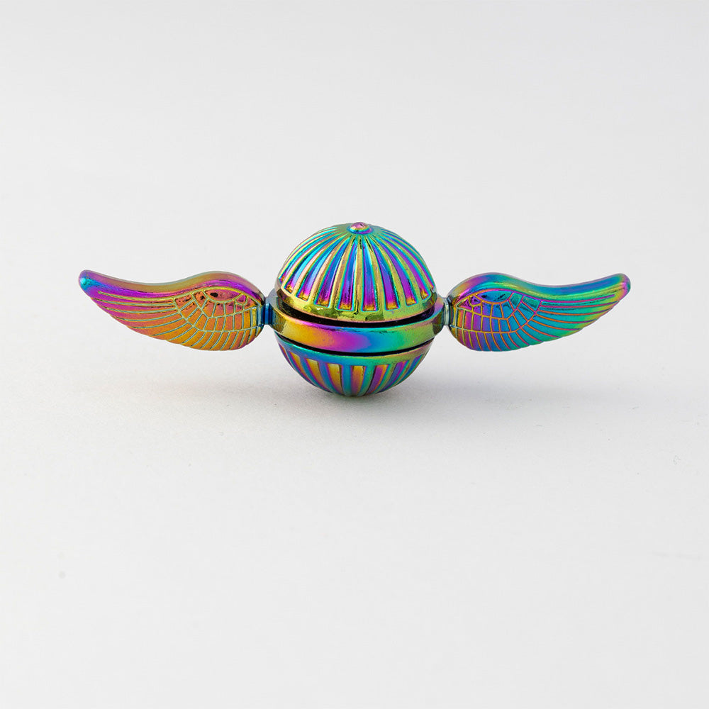 2Pcs Fidget Sphere Spinner Desk Spinning Toy Wings Finger Hand Spinner Mixed Color