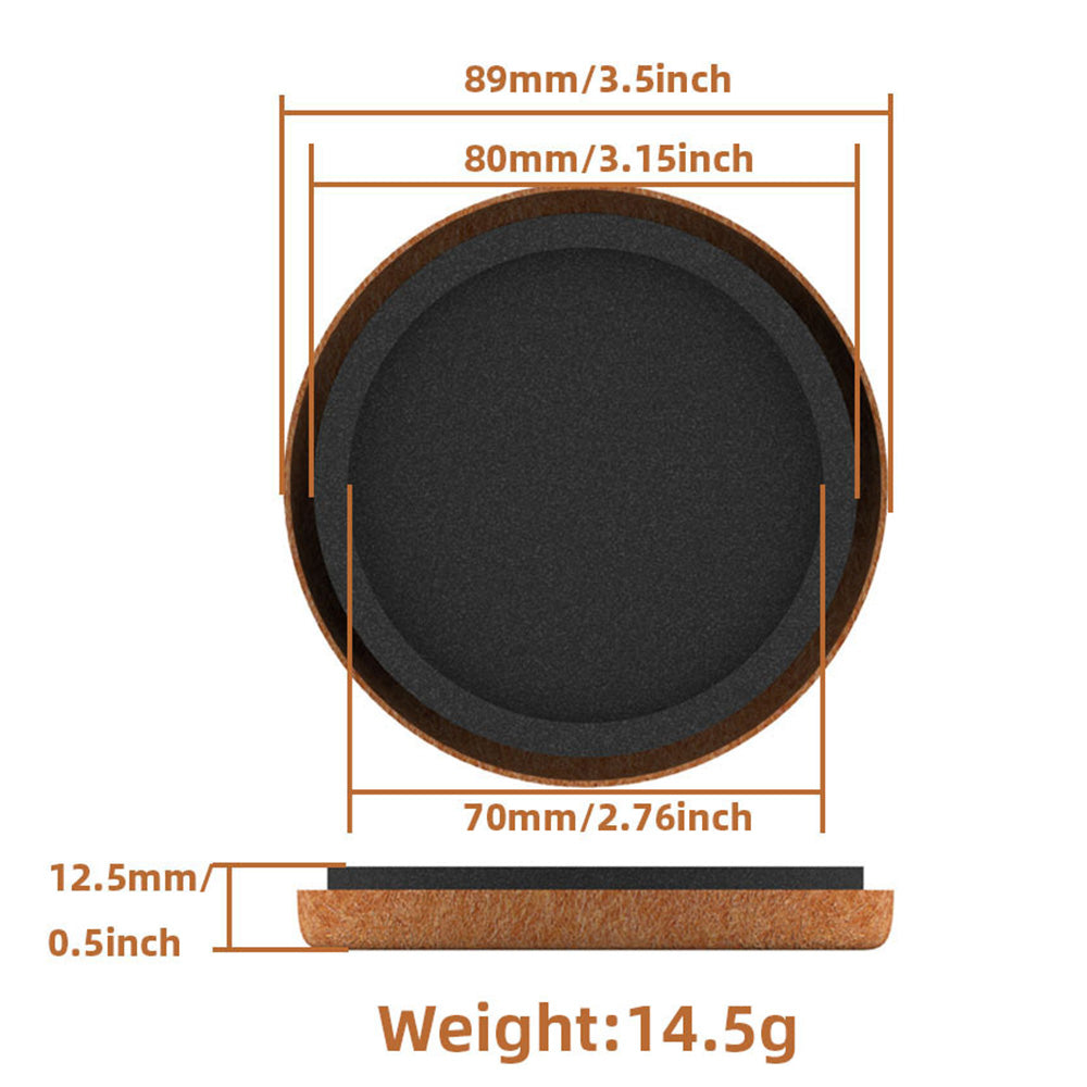 8Pcs Felt Furniture Sliders for Hardwood Floors Furniture Protective Mover Pads
