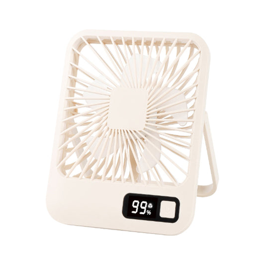 5 Speed Desktop Fan USB Rechargeable 180 Degree Foldable Digital Display Fan Cuticolour