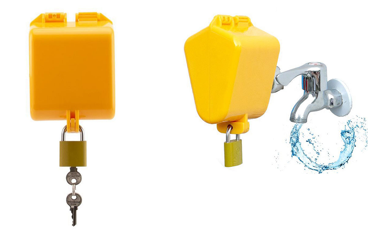 Outdoor Water Faucet Lock Spigot Lock for Prevents Water Theft and Secures Bibbs -Universal Faucet Lock