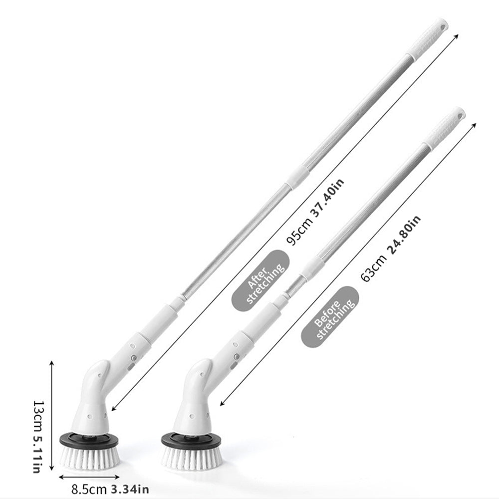 6-in-1 Electric Spin Scrubber Cordless Cleaning Brush Set for Bathroom Tub Tile Floor
