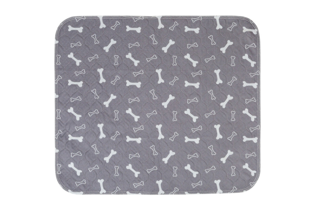 Washable Waterproof Reusable Dog Pee Pads Quick Absorbent Puppy Training Mat-Grey