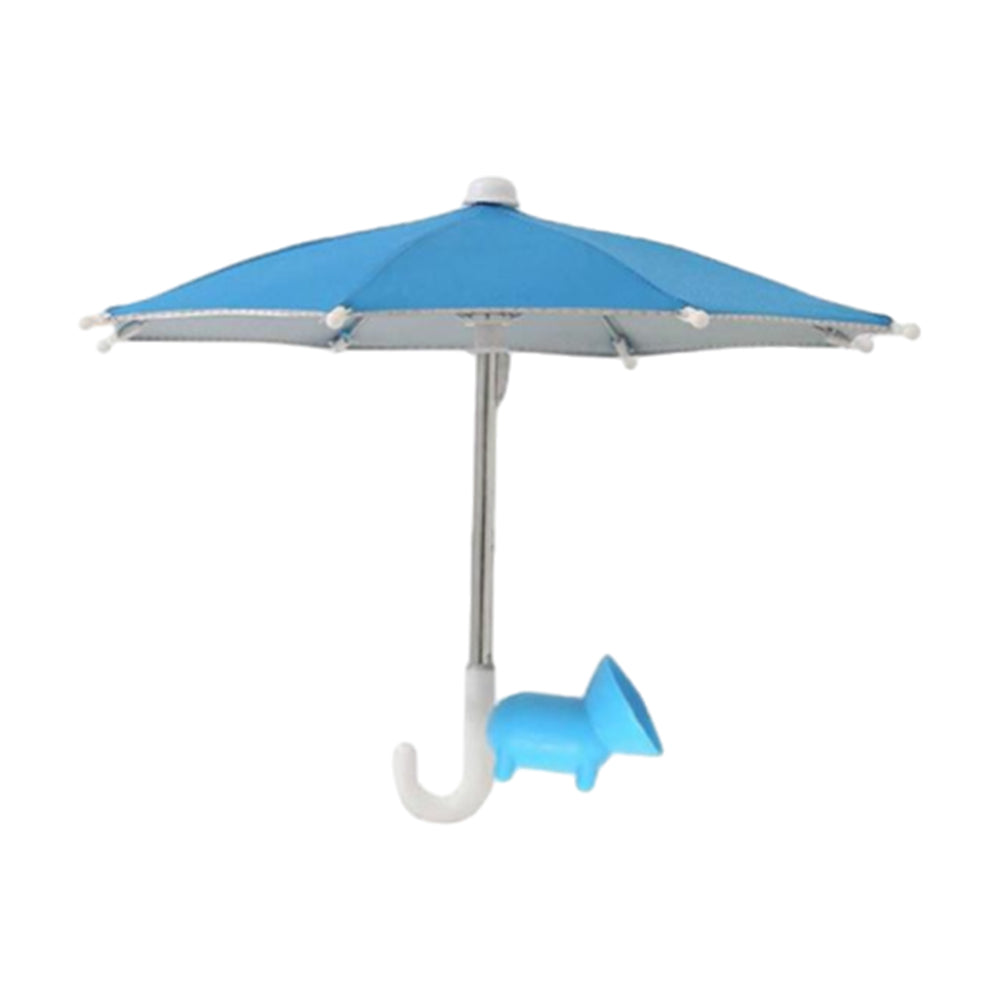 Phone Umbrella Suction Cup Stand Outdoor Phone Shade Cover Sky Blue