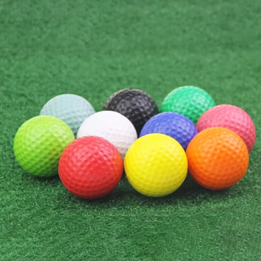24Pcs Golf Practice Foam Balls 4.2cm PU Sponge Ball for Indoor Outdoor Training