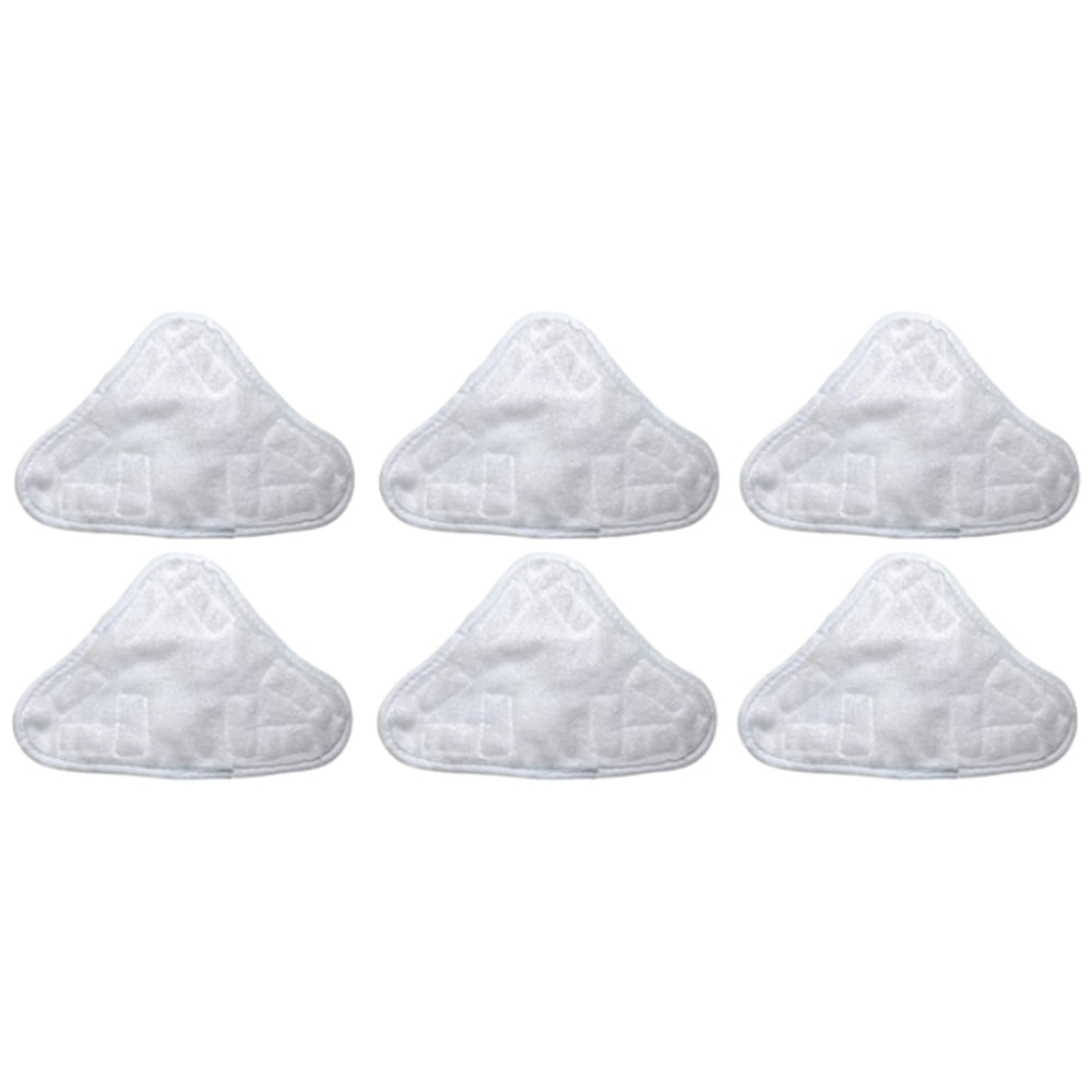6Pcs Replacement Pads for Steam Mops Washable Cleaning Cloths Compatible with H2O X5