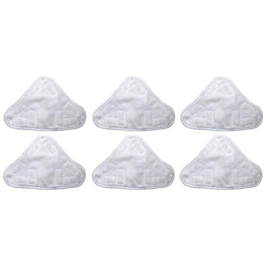 6Pcs Replacement Pads for Steam Mops Washable Cleaning Cloths Compatible with H2O X5