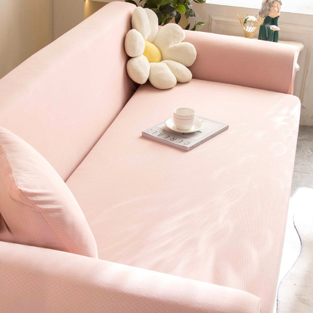 Summer Cooling Stretch Sofa Cover Lounge Slipcover Protector Couch Cover Pink