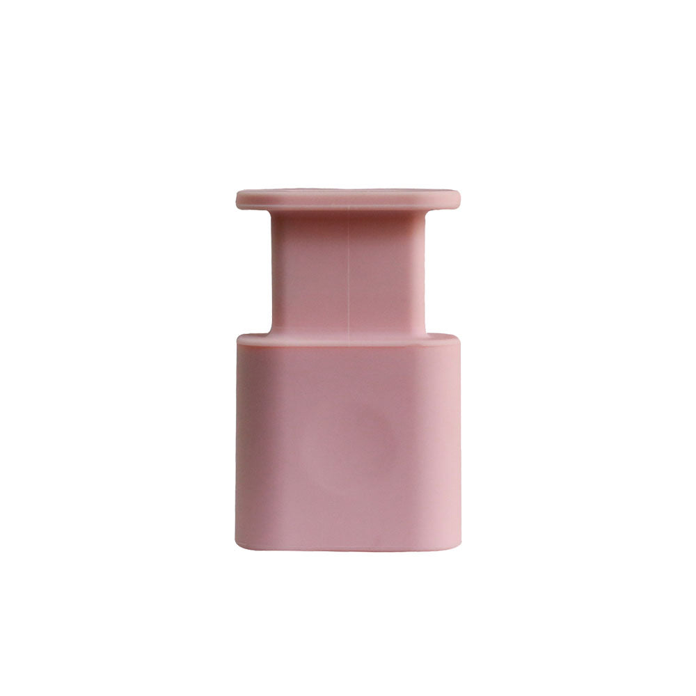 2-in-1 Silicone Charger Protector with Cord Wrap Power Adapter Case for 18W/20W Apple USB-C Charger Pink