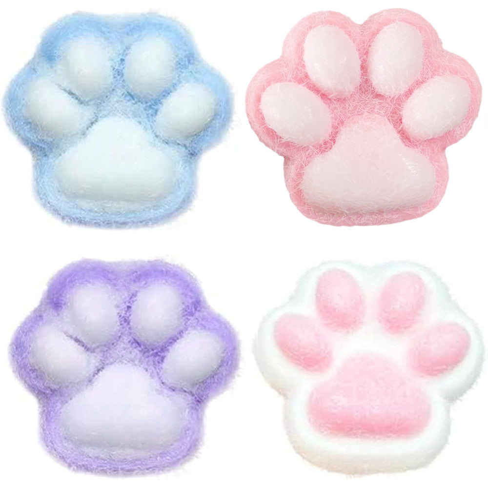 4Pcs Cat Paw Squishy Stress Relief Fidget Toys ¨C For Kids and Adults