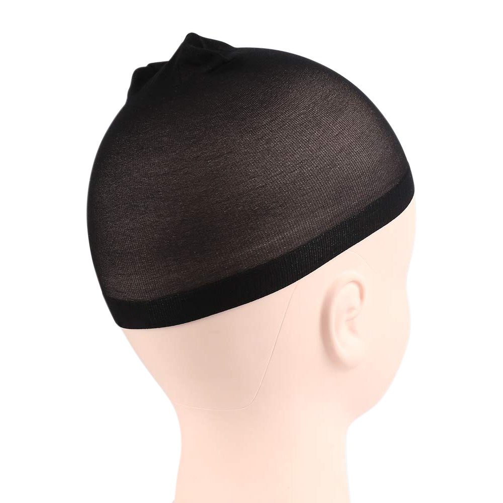 8Pcs Stocking Wig Caps Stretchy Nylon Hair Net for Women Black