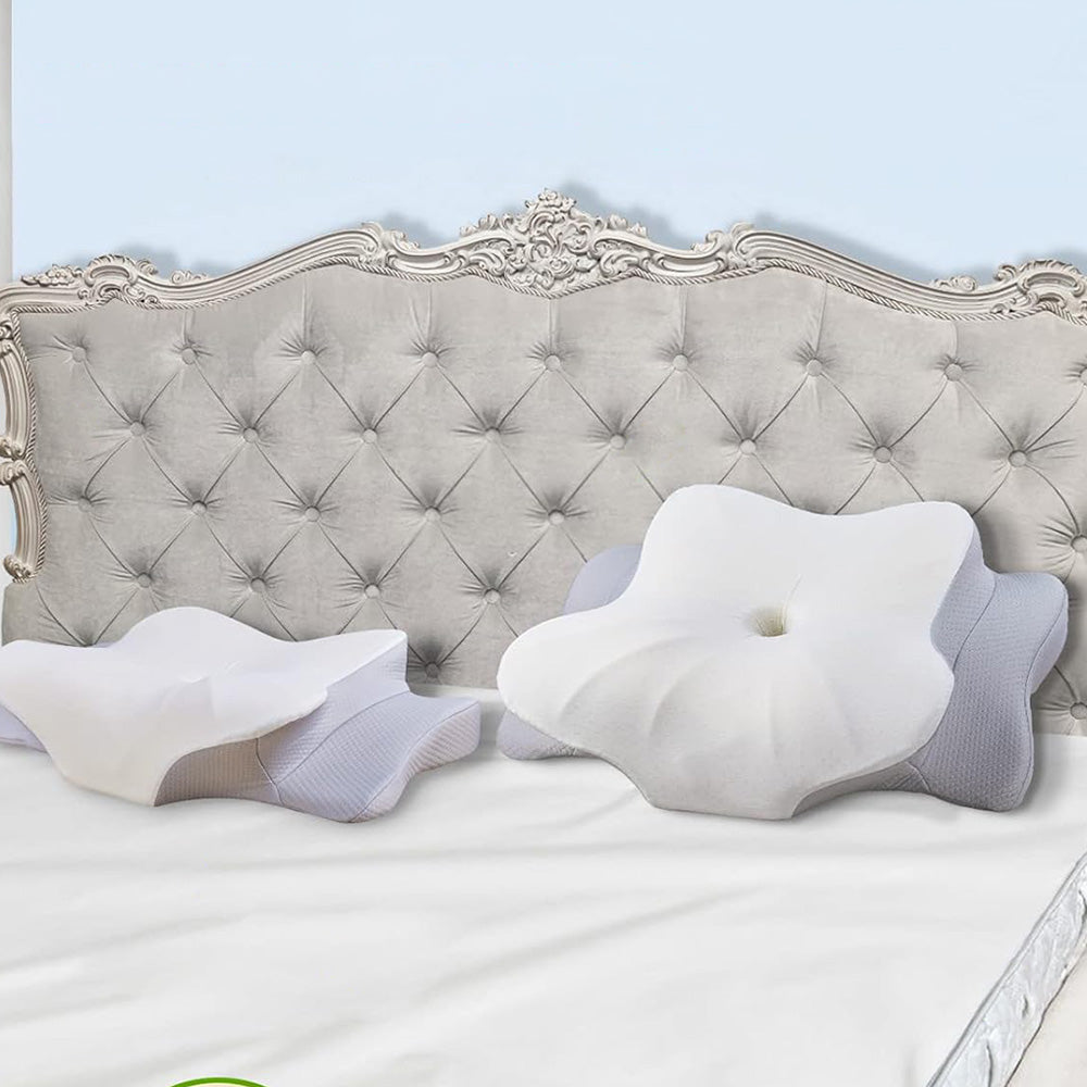 Memory Foam Cervical Pillow for Neck and Shoulder Ergonomic Neck Support Pillow for Side Back Stomach Sleepers