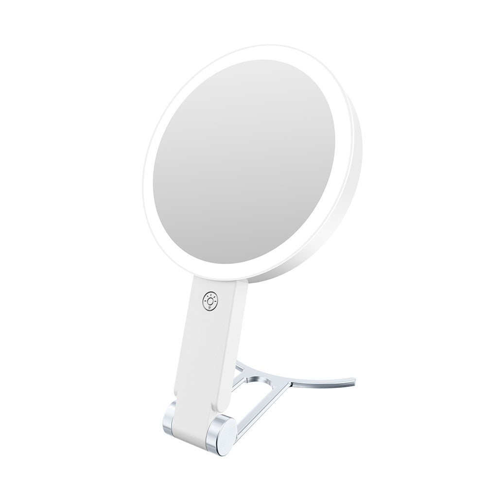 Double Sided Makeup Mirror with Adjustable LED Light 1X/30X Magnifying Vanity Mirror