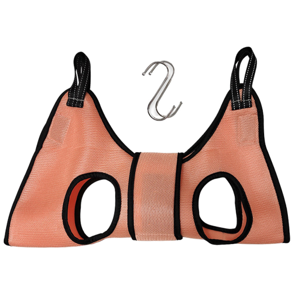 Small Pet Grooming Hammock Dog Cat Hanging Sling for Bathing Trimming Nailcare Orange