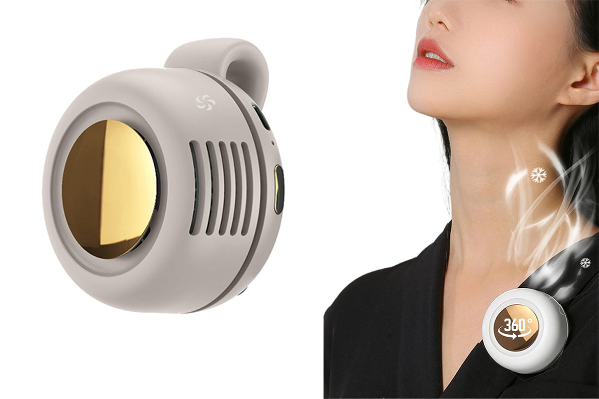 Mini Portable Clip Fan 360 Degree Rotatable Small Personal Fan with Clip 3 Speeds USB Rechargeable Cooling Fan