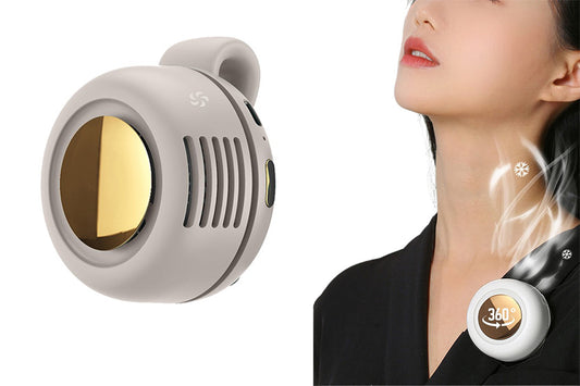 Mini Portable Clip Fan 360 Degree Rotatable Small Personal Fan with Clip 3 Speeds USB Rechargeable Cooling Fan
