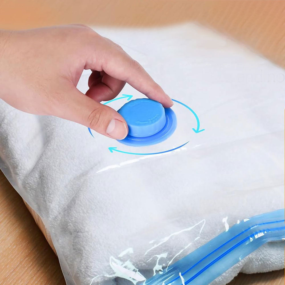 20Pcs Set Vacuum Compression Bags Space Saving Sealer Clothing Storage Bags with Airtight Valve and Hand Pump