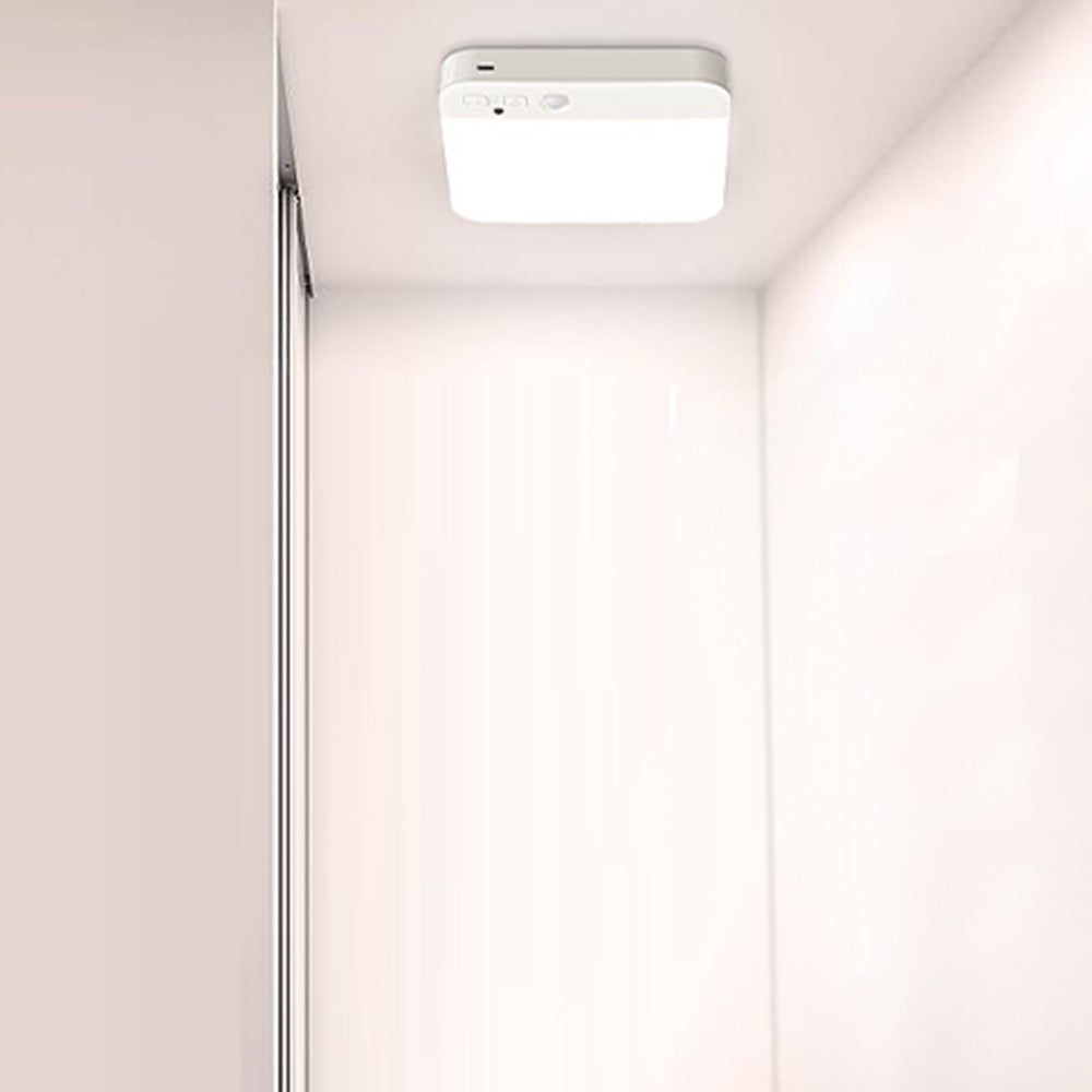 3-Mode Wireless Motion Sensor Ceiling Light Rechargeable LED Night Light for Bathroom Stairs Garage Hallway