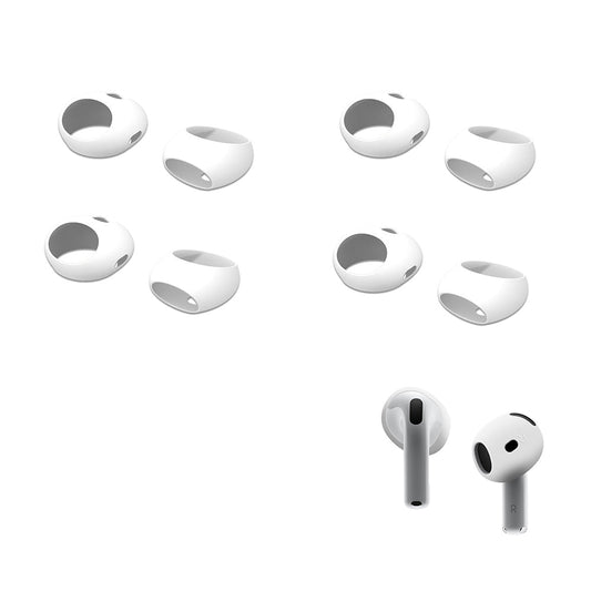 4 Pairs of Ear Tips for AirPods 4 Silicone Earbuds Cover Compatible with Apple AirPods 4th Generation