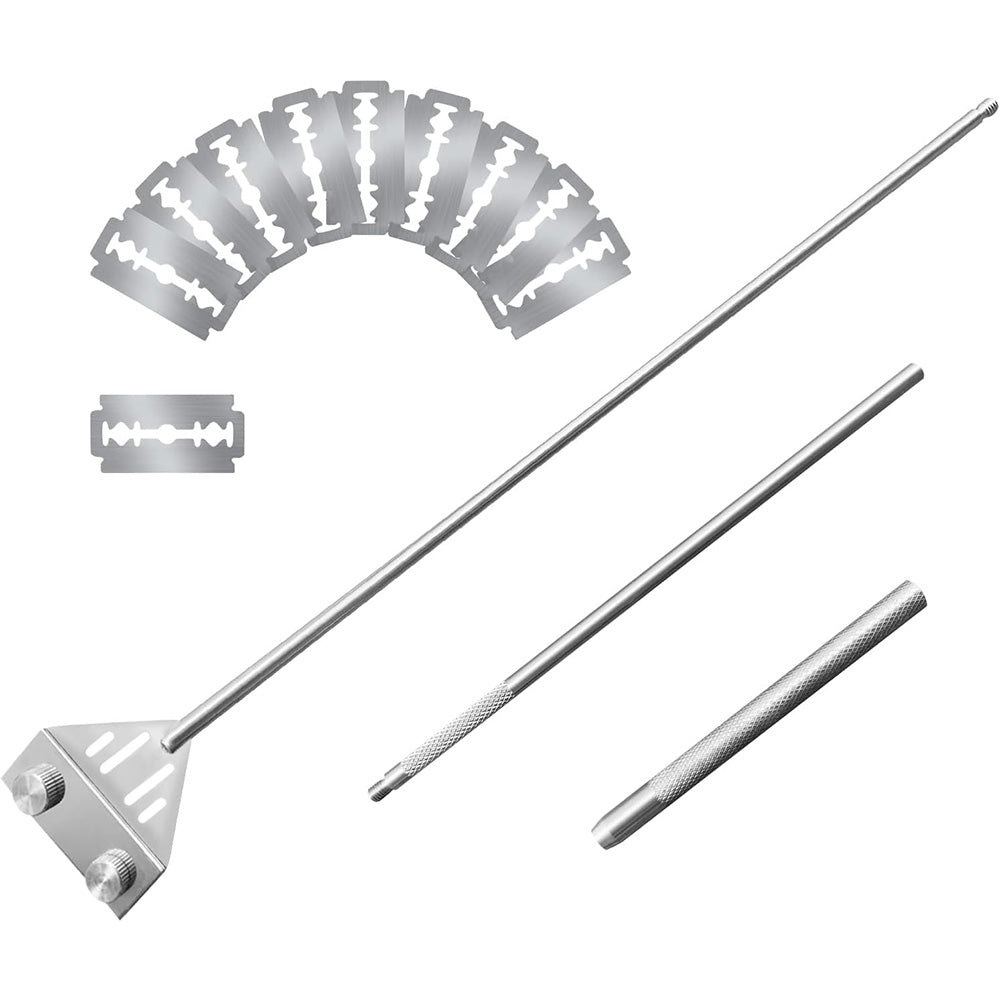 Algae Scraper for Glass Aquariums Fish Tank Cleaner with Replacement 10 Blades Cleaning Accessories