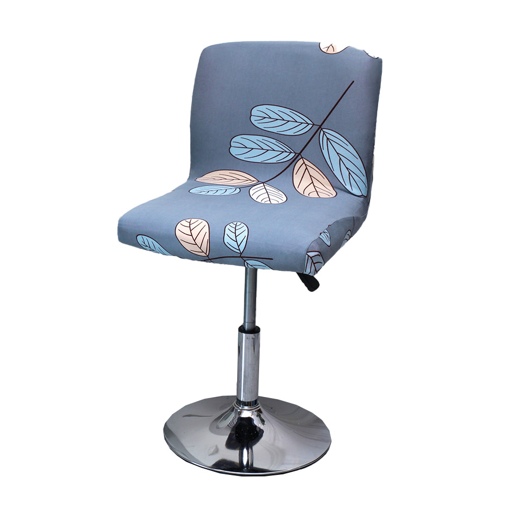 2Pcs Stretch Chair Cover Stool Protectors Slipcovers for Low Short Back Chair Bar Stool Chair -Grey