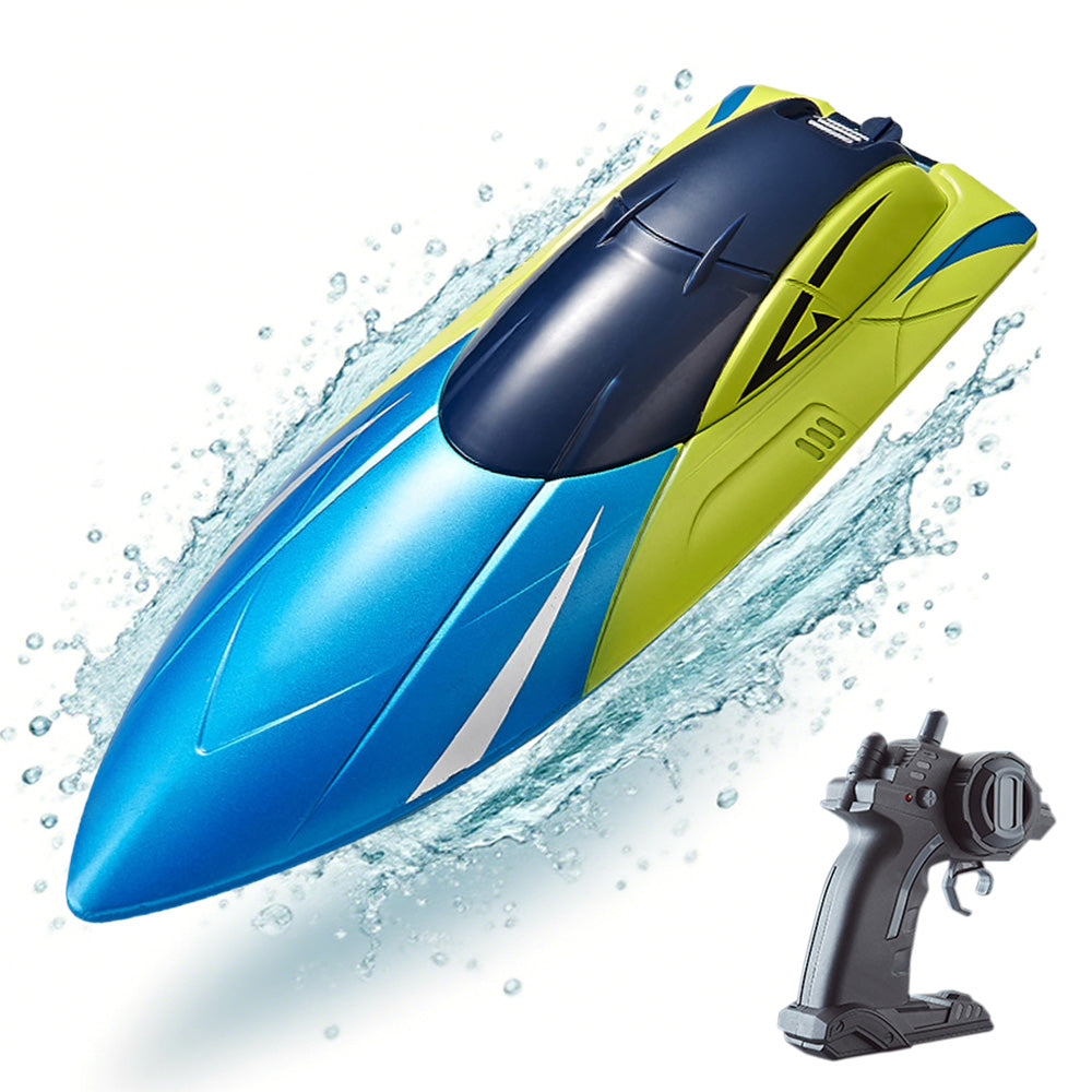2.4GHz RC Speed Boat Toy �Remote Control Racing Yacht for Pools & Lakes Blue