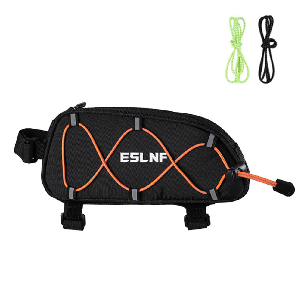 Bike Frame Bag Bicycle  Front Top Tube Storage Bag with Reflective Ropes for Road Cycling