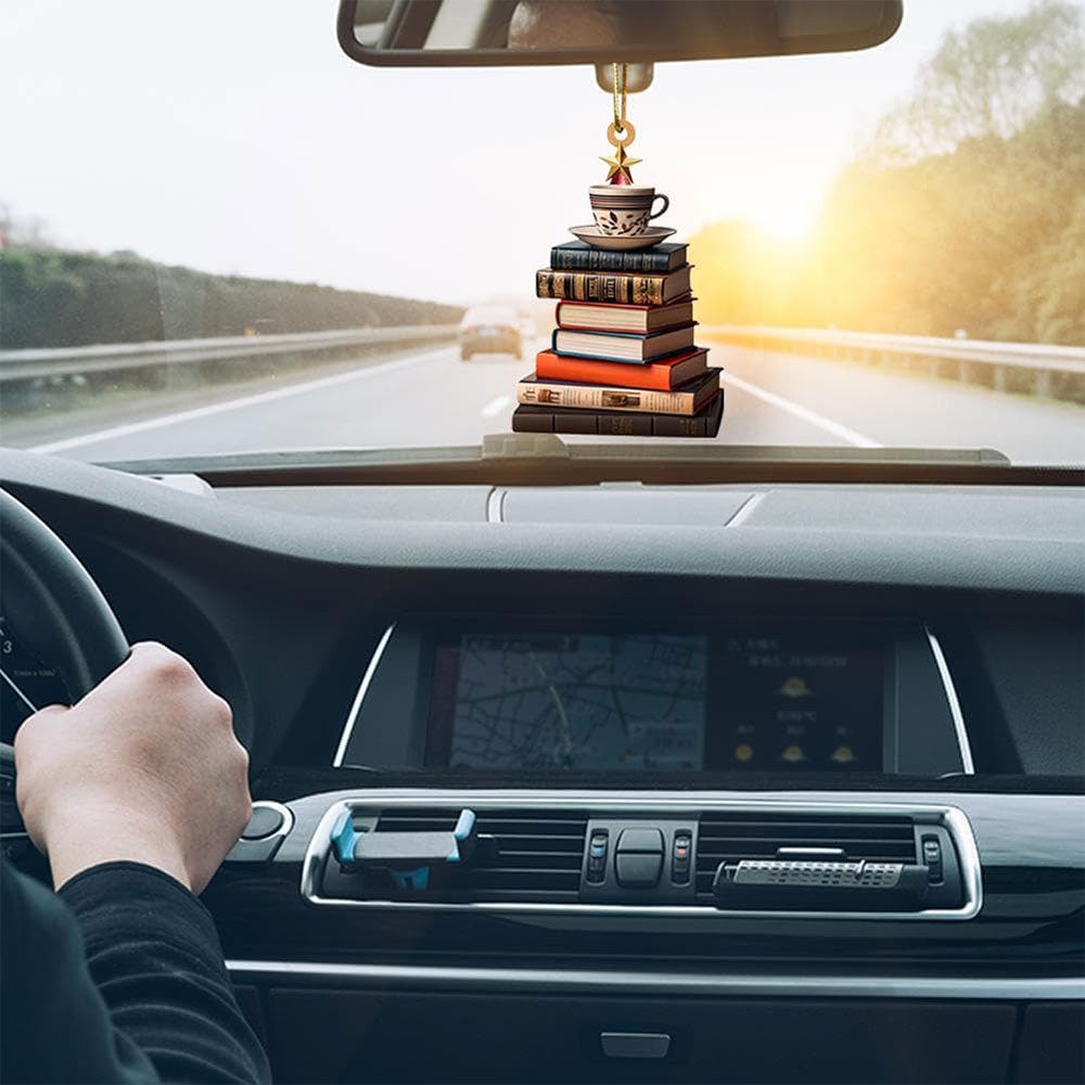 8Pcs Christmas Tree Shape Bookshelf Pendant 2D Acrylic  Xmas Ornament Christmas Tree Decor