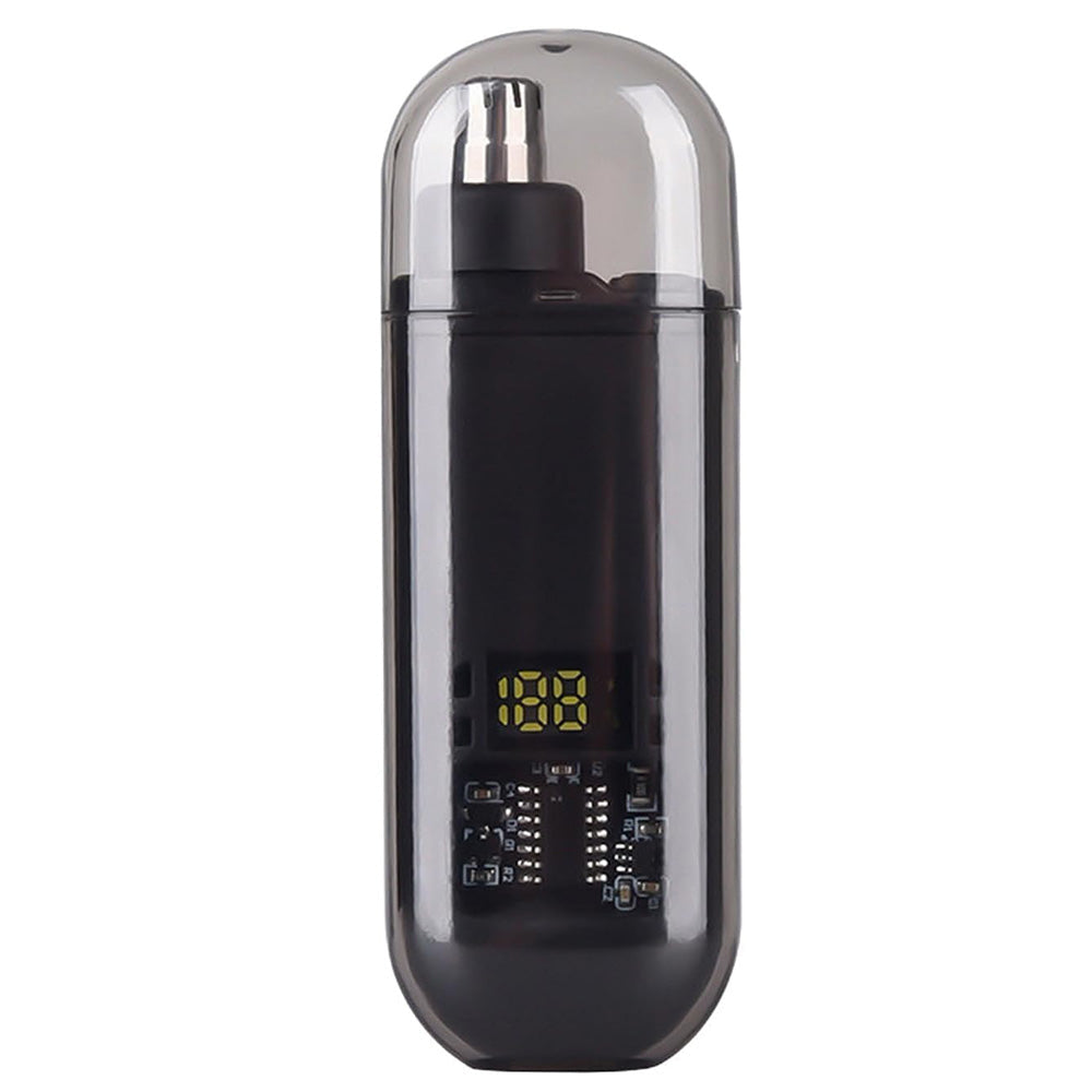 Portable Electric Nose Hair Trimmer Rechargeable Ear Nose Hair Trimmer for Men Women Black