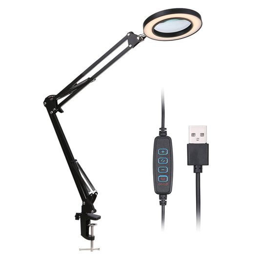Lamp with Clamp 3 Color Modes for Work Craft Reading