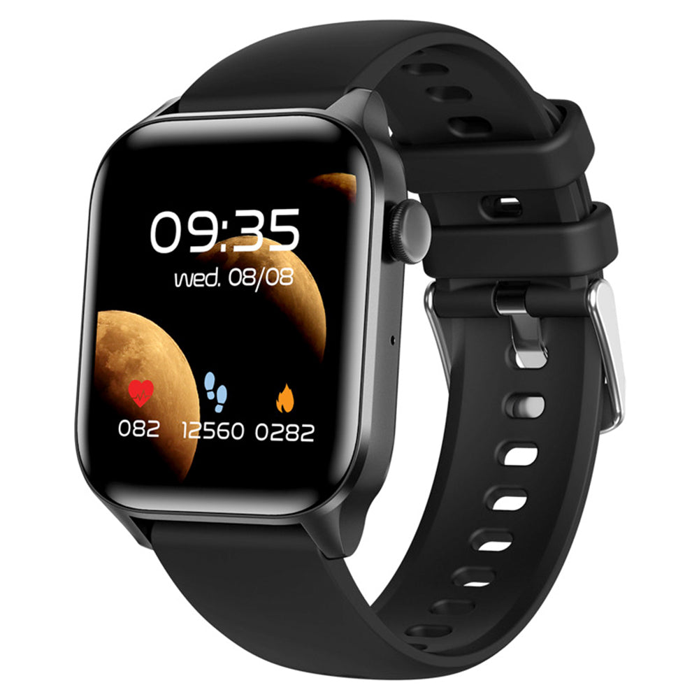 Smart Watch Bluetooth Call Heart Rate Monitor Fitness Activity Tracker for Android iOS Phone Black