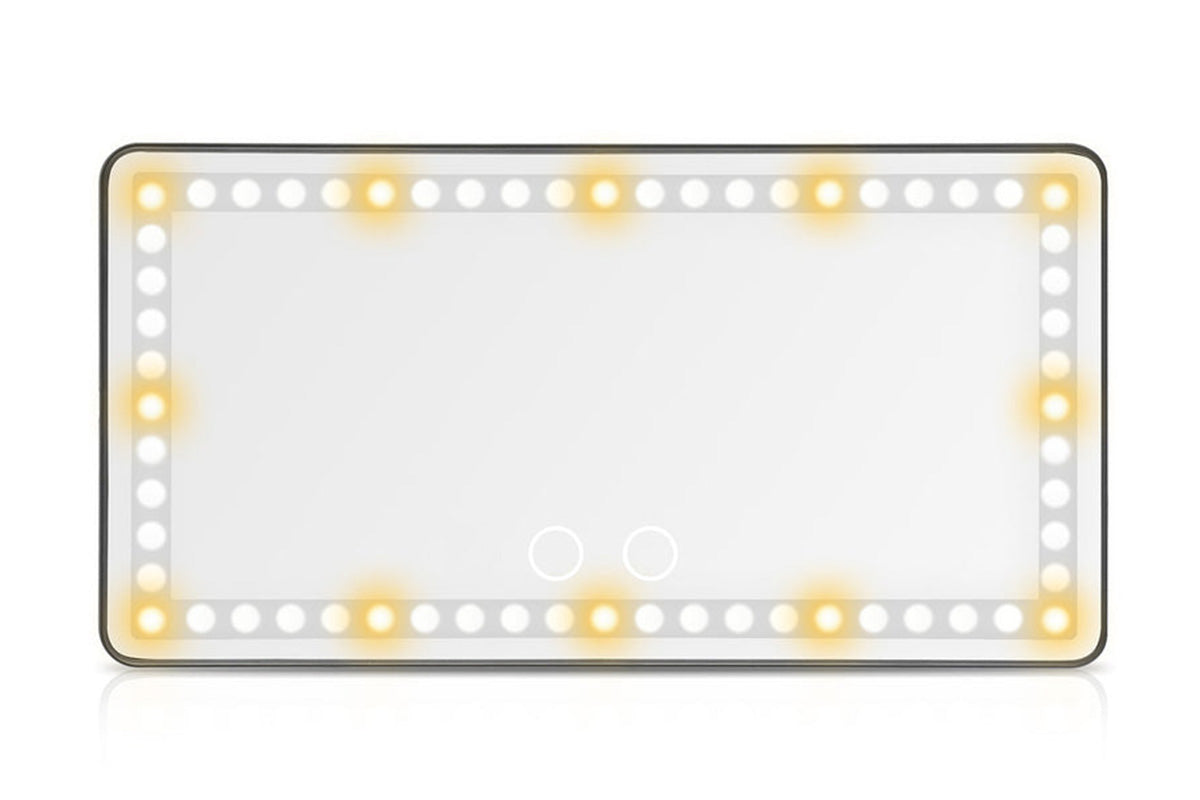 Car Sun Visor Vanity Mirror with 3 Light Mode Travel Makeup Mirror for Truck SUV