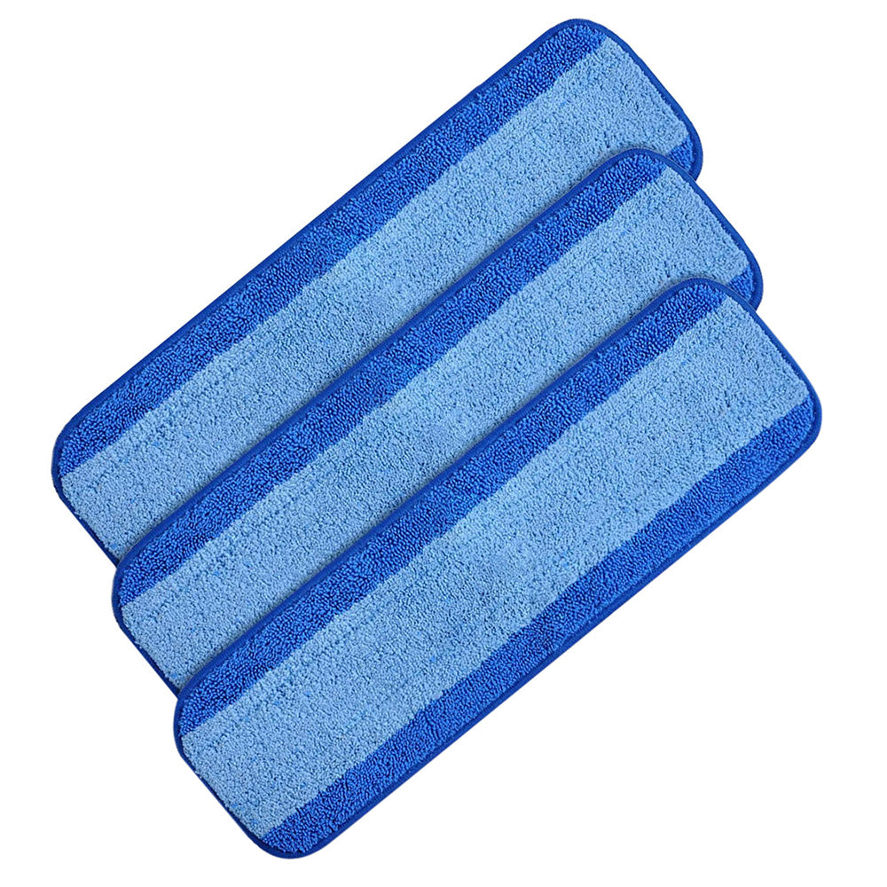 3 Pack Replacement Cleaning Pads for Bona Mop Reusable Microfiber Wet Cleaning Mop Pads