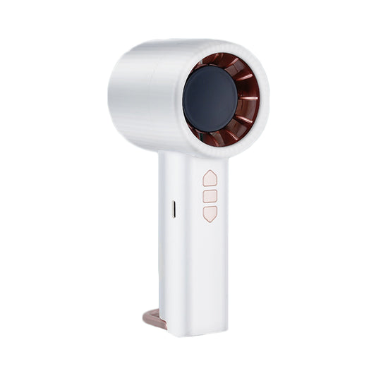 100 Speed Powerful Fan USB Handheld Fan Protable Personal Cooling Fan -White