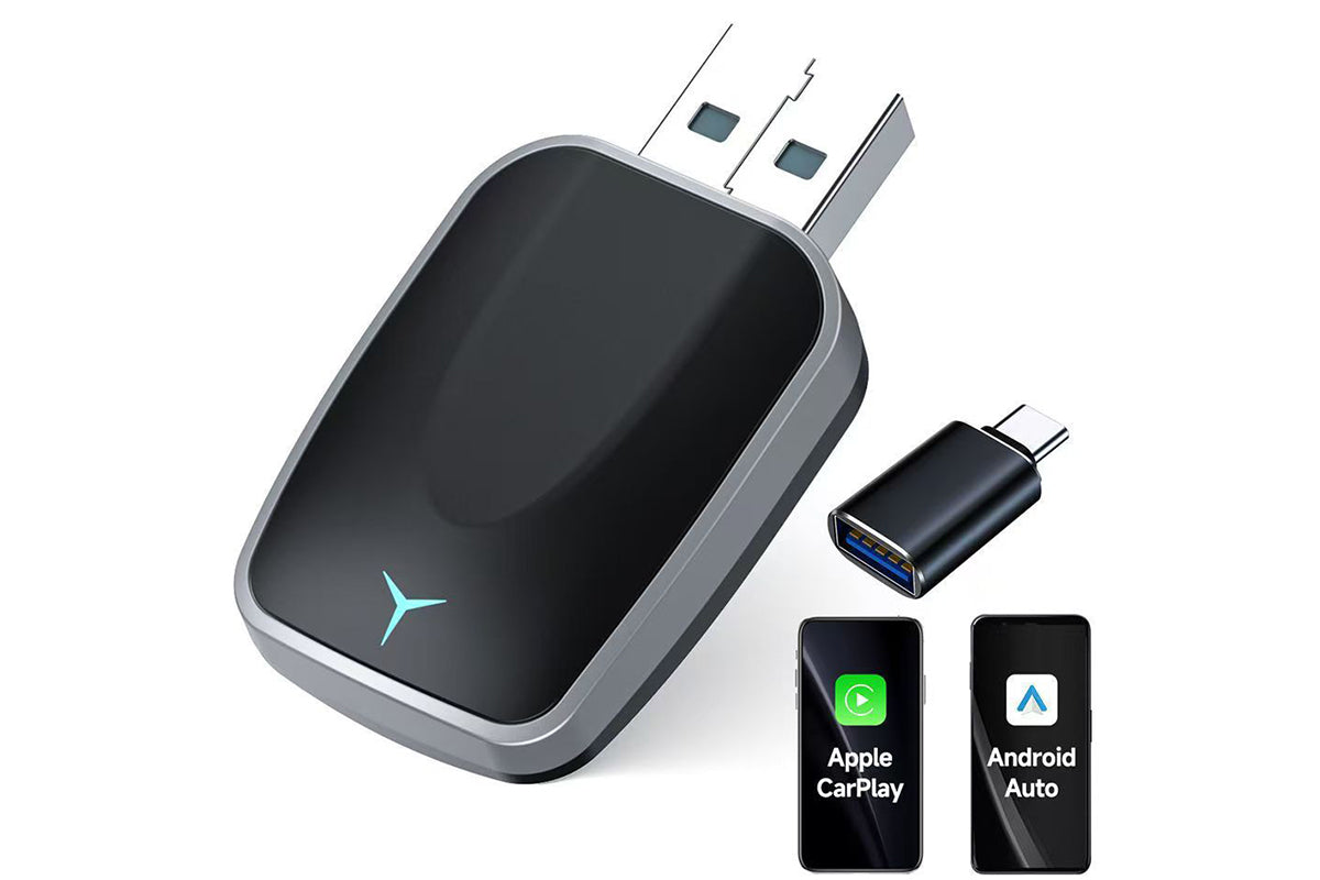 2 in 1 Wireless CarPlay Adapter for iPhone Convert Wired to Wireless CarPlay