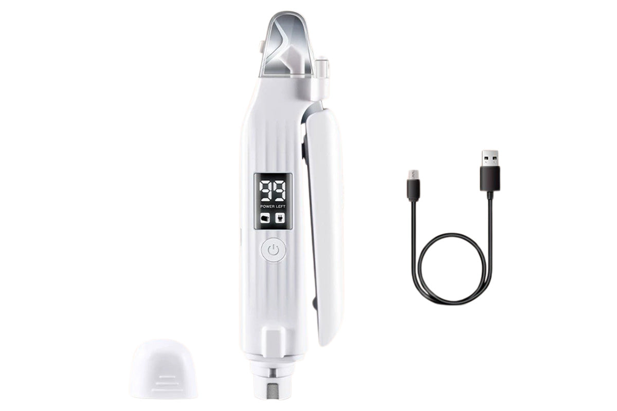 3-in-1 Cat Nail Clippers USB Rechargeable Dog Nail Trimmers with 2 LED Lights