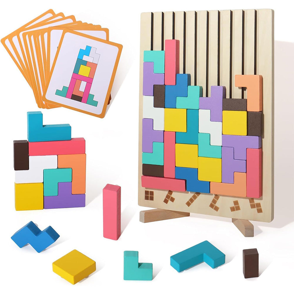 Giant Wooden Block Stacking Puzzle Montessori Educational Toy