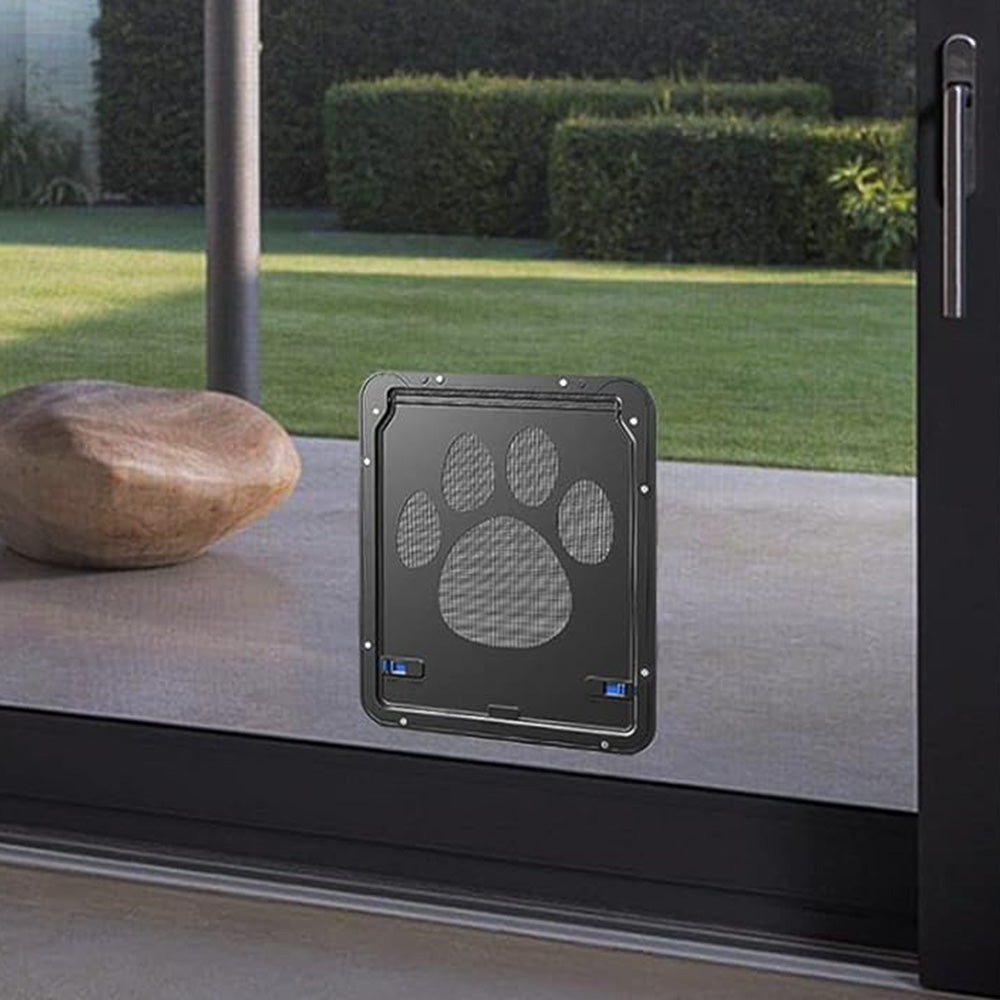 Lockable Pet Flap Screen Door Inside Door for Puppy Dog and Cat House