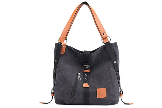 Women Practical Multifunctional Shoulder Bag For Shopping Travel-Black